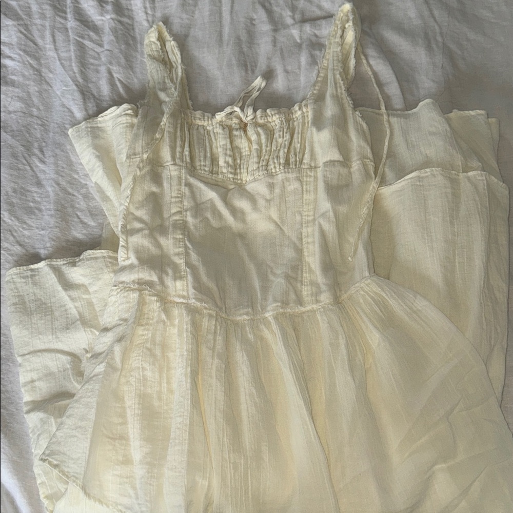 Free People Cream Dress
